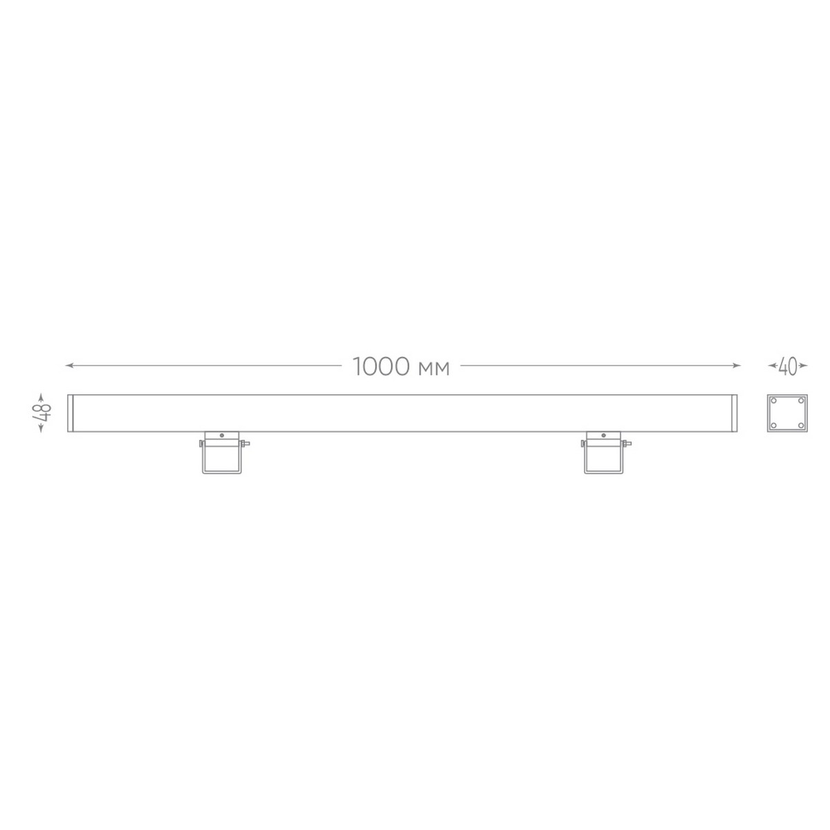 Светодиодный линейный прожектор Feron LL-889 18W 4000К 85-265V IP65 48332