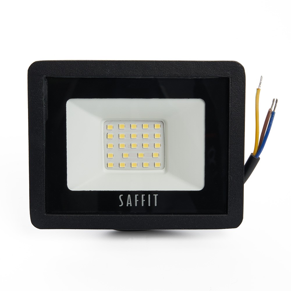 Светодиодный прожектор Saffit SFL90-30 30W Черный 4000K 55076