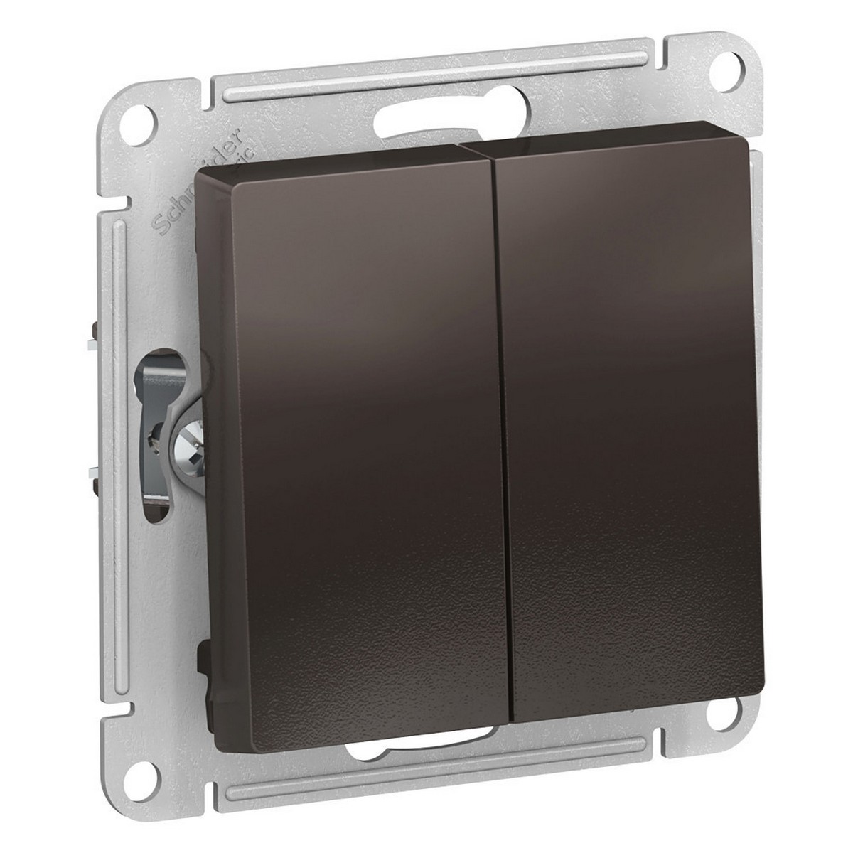 Переключатель 2-клавишный Systeme Electric AtlasDesign Мокко сх.6, ATN000665