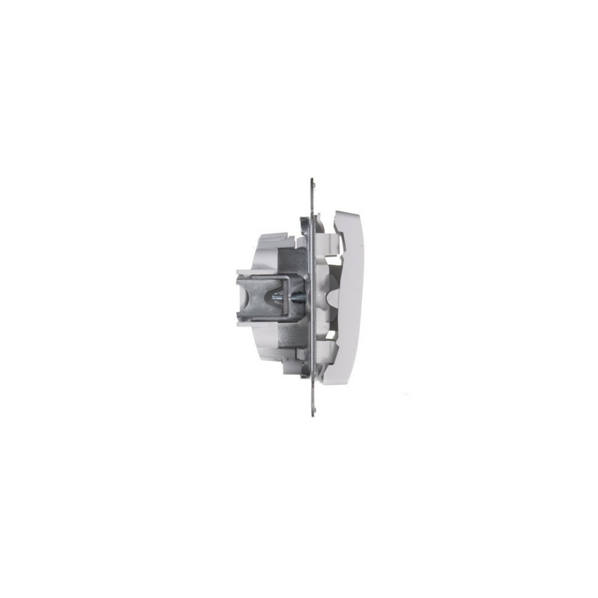 Выключатель Systeme Electric Glossa Белый 2-клавишный с подсветкой, сх.5а GSL000153