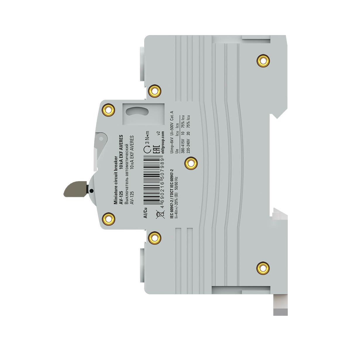 3 полюсные (трехполюсные) Автоматический выключатель EKF AV-125 3P 125A (C) 10kA AVERES mcb125-3-125C-av 