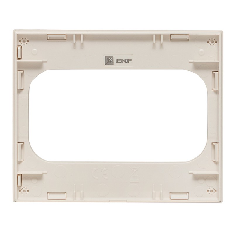 Рамка EKF PROxima Стокгольм Белый для розетки 2-ой  EYM-G-304-10