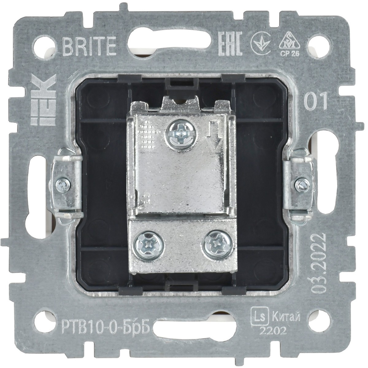 Розетка IEK BRITE TV проходная РТВ10-0-БрБ белый BR-A10-P-K01