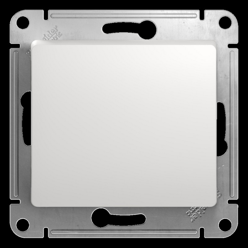 Переключатель Systeme Electric Glossa Белый 1-клавишный, сх.6 GSL000161