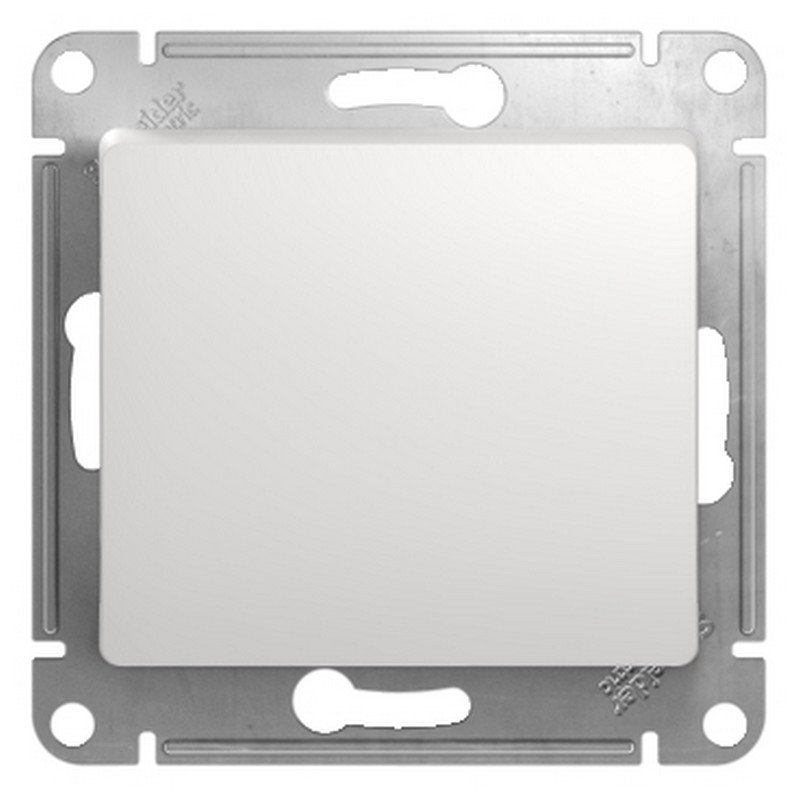 Переключатель Systeme Electric Glossa Белый 1-клавишный, сх.6 GSL000161