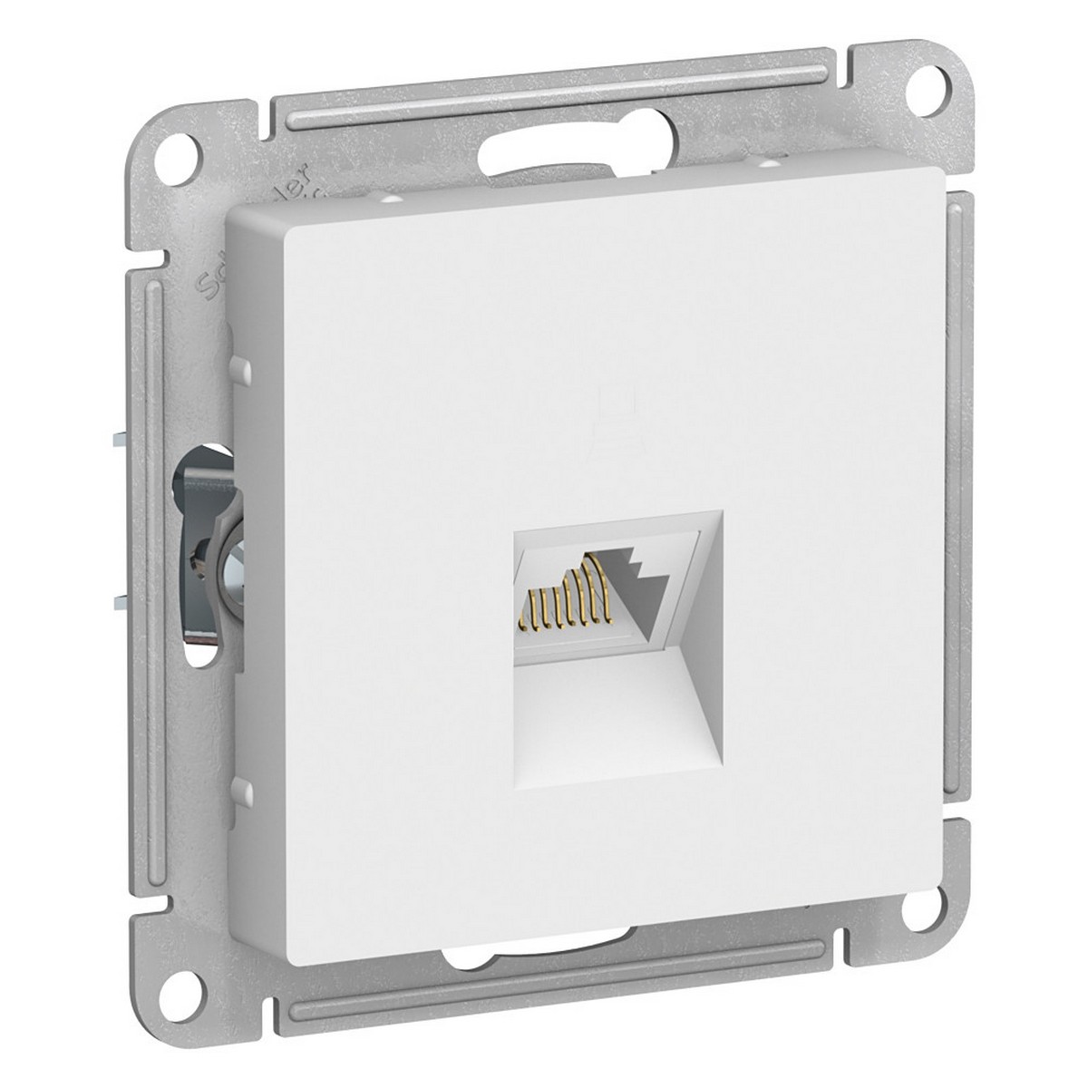 Розетка компьютерная Systeme Electric AtlasDesign Белый RJ45 кат. 6A механизм ATN000186