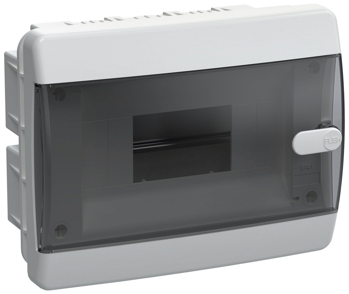 Щит пластиковый IEK UNION Compact ЩРВ-П-8 IP41 черн. пр. дв. UIC-KP12-V-08-41-K01