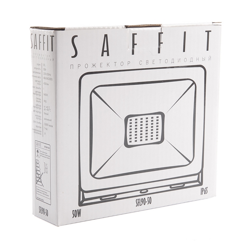 Светодиодный прожектор Saffit SFL90-50 50W Белый 6400K 55073