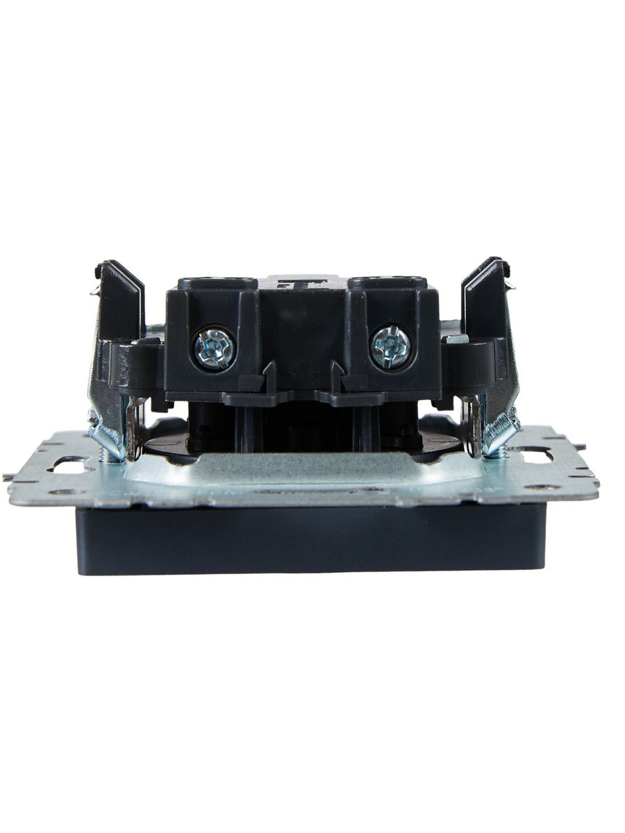 Розетка IEK BRITE BASE Маренго без з/к с з/ш 10А РСш10-2-БрМ BR-R13-10-K35