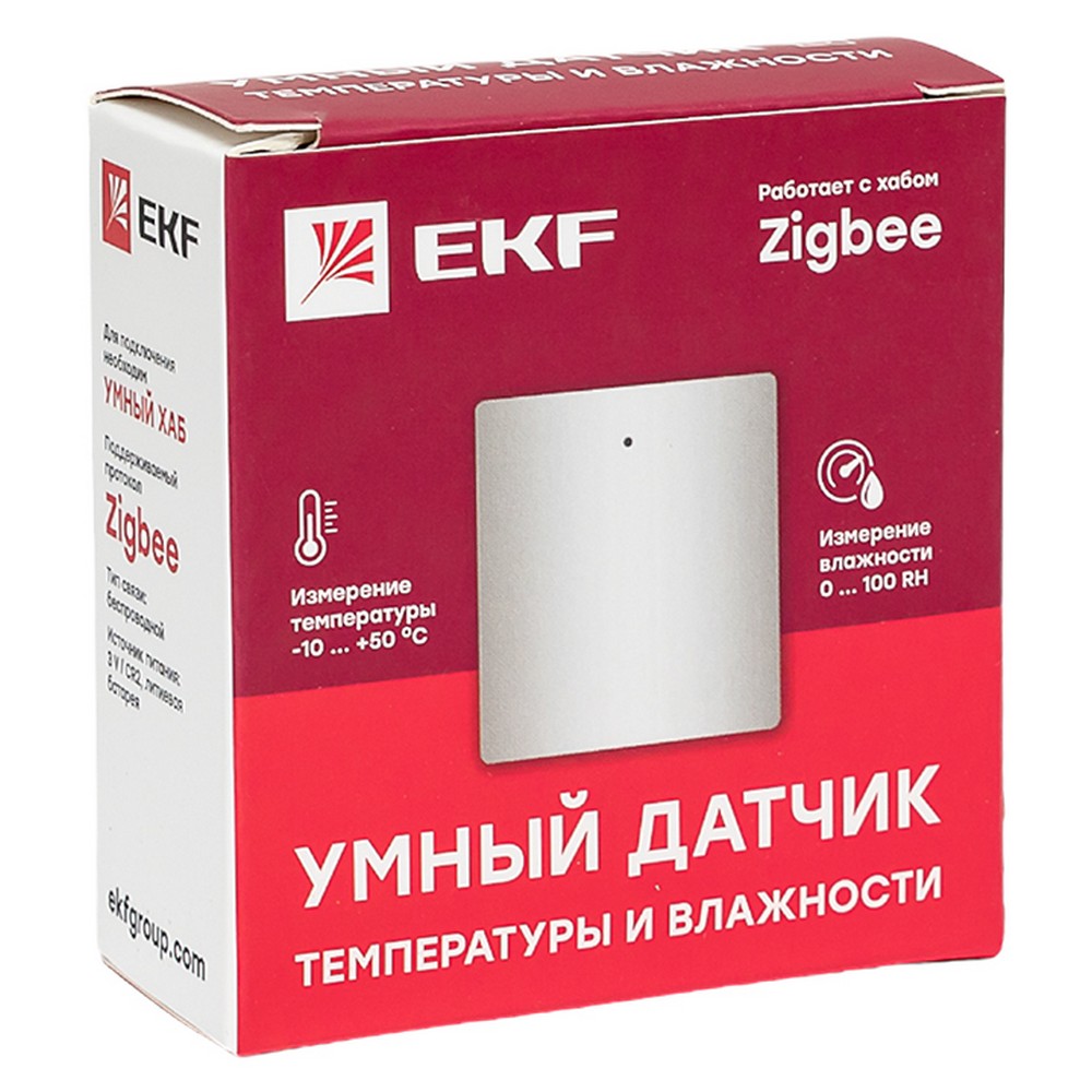 Датчик температуры и влажности умный Zigbee Connect EKF is-th-nd-zb