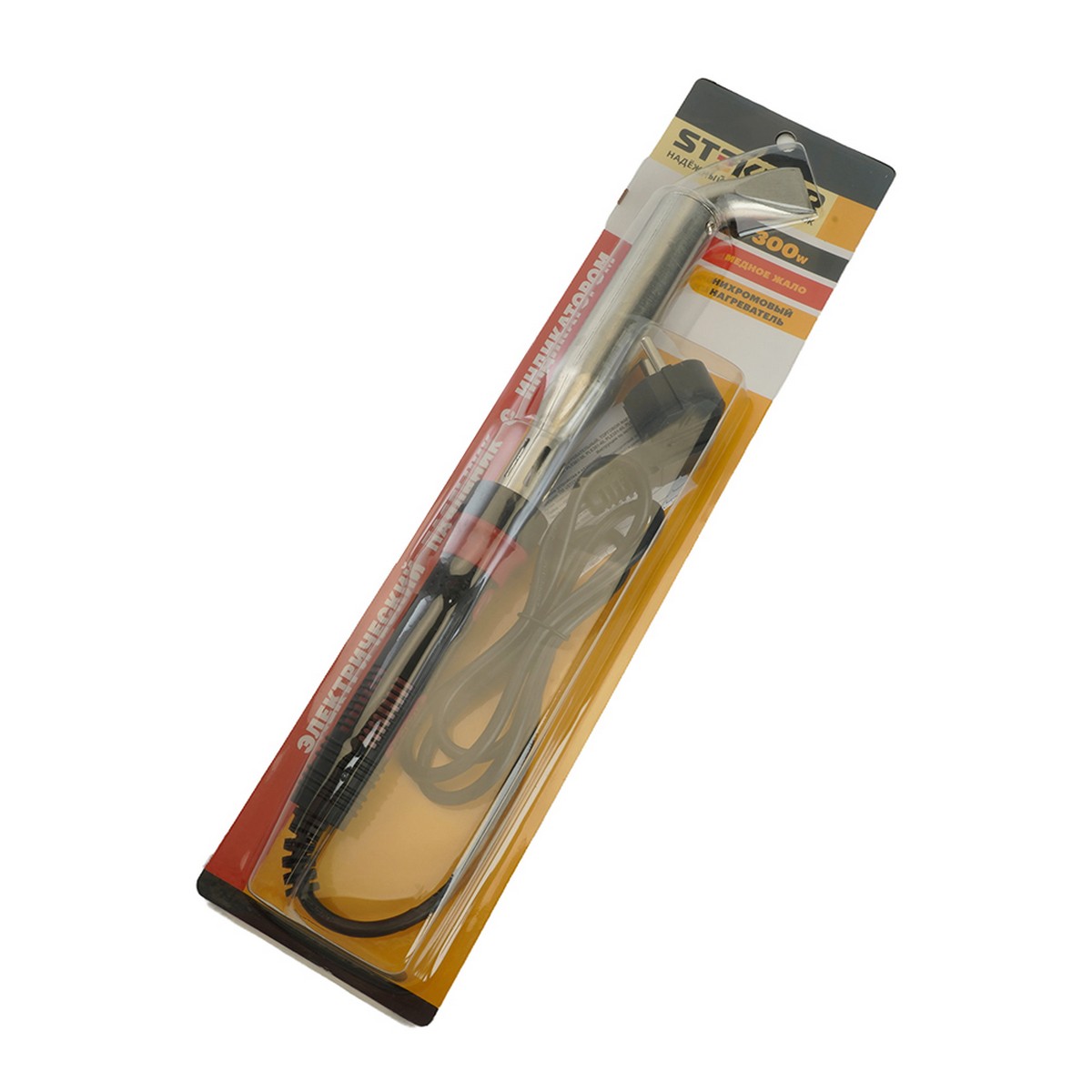 Паяльник с индикатором 300W STEKKER PLE301-300 49814