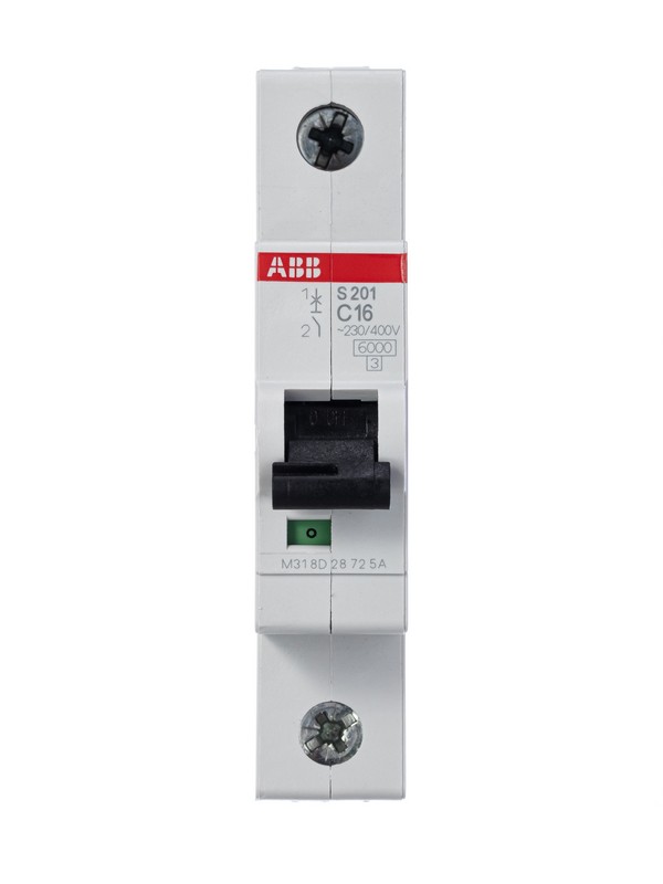 Автоматический выключатель ABB S201 16A (C) 6kA 2CDS251001R0164