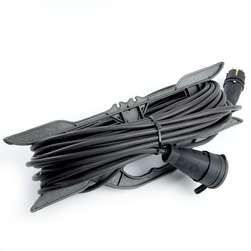 Удлинитель-шнур на рамке  c/з Stekker PRF22-41-30 30м 3*2,5  Professional черный 49048