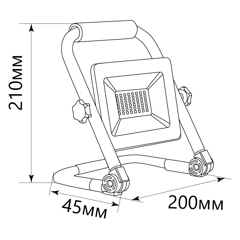 Светодиодный прожектор Feron LL-512 переносной 30W 6400K IP65 29746