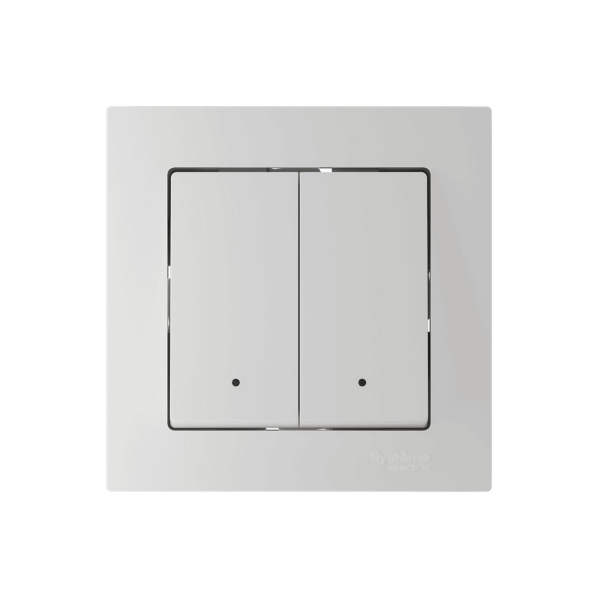Выключатель SBER SE AtlasDesign Smart Белый 2-кл с подсв., Zigbee ATN000153Z