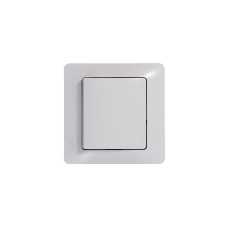 Переключатель Systeme Electric Glossa Белый 1-клавишный, сх.6 GSL000161