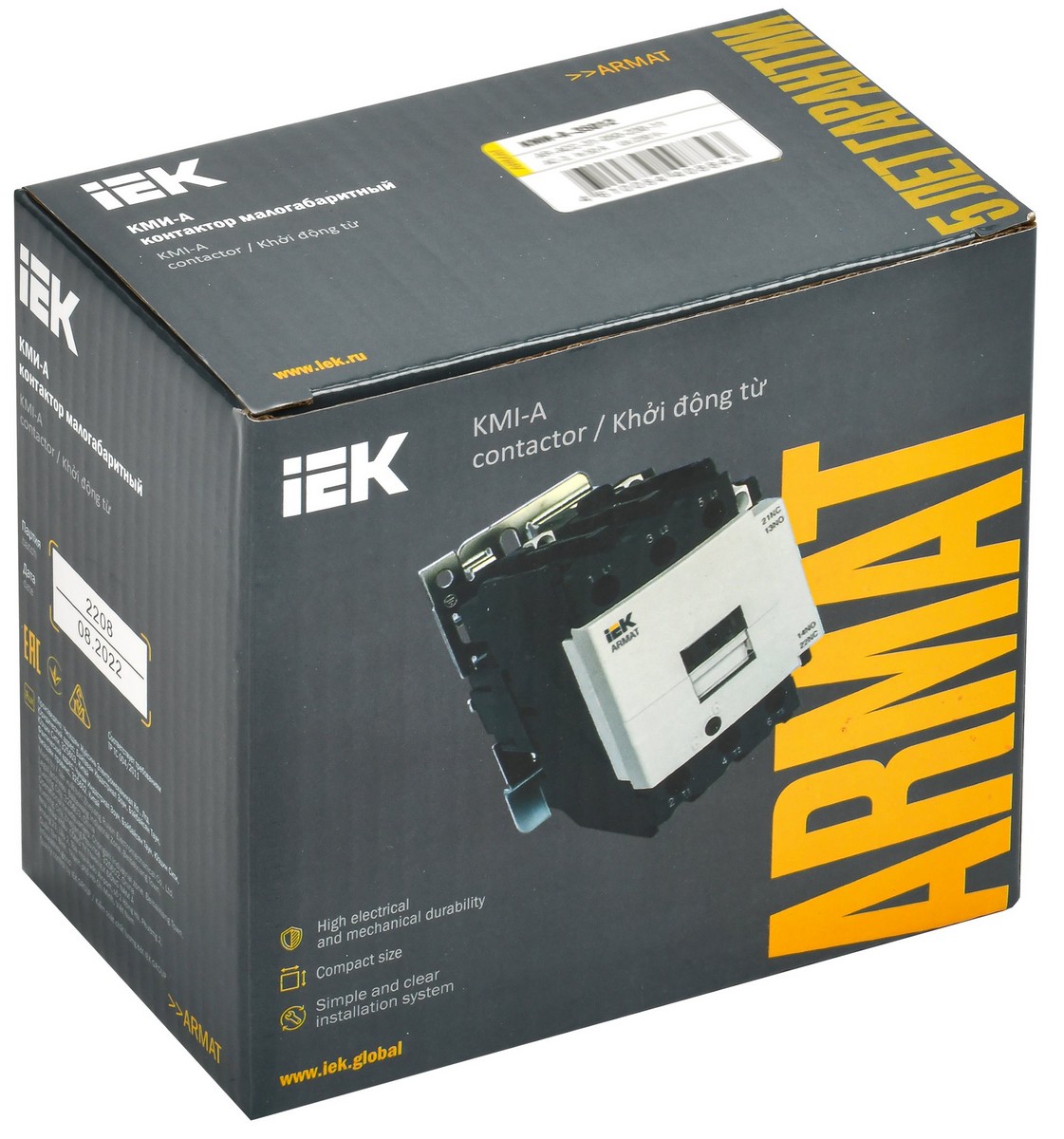 Контактор IEK ARMAT КМИ-А-35012 LC1D 50А 230В/АС3 1НО/1НЗ AR-ACC-31-050-230-11