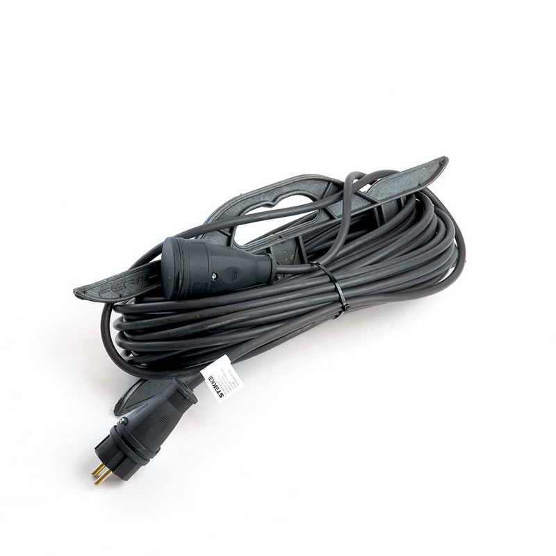 Удлинитель-шнур на рамке  c/з Stekker PRF22-41-30 30м 3*2,5  Professional черный 49048