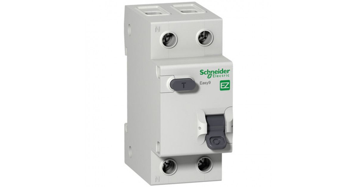 Schneider Electric SE EASY 9 Дифференциальный автоматический выключатель 1П+Н 20A 30mA 4,5kA тип AC х-к 