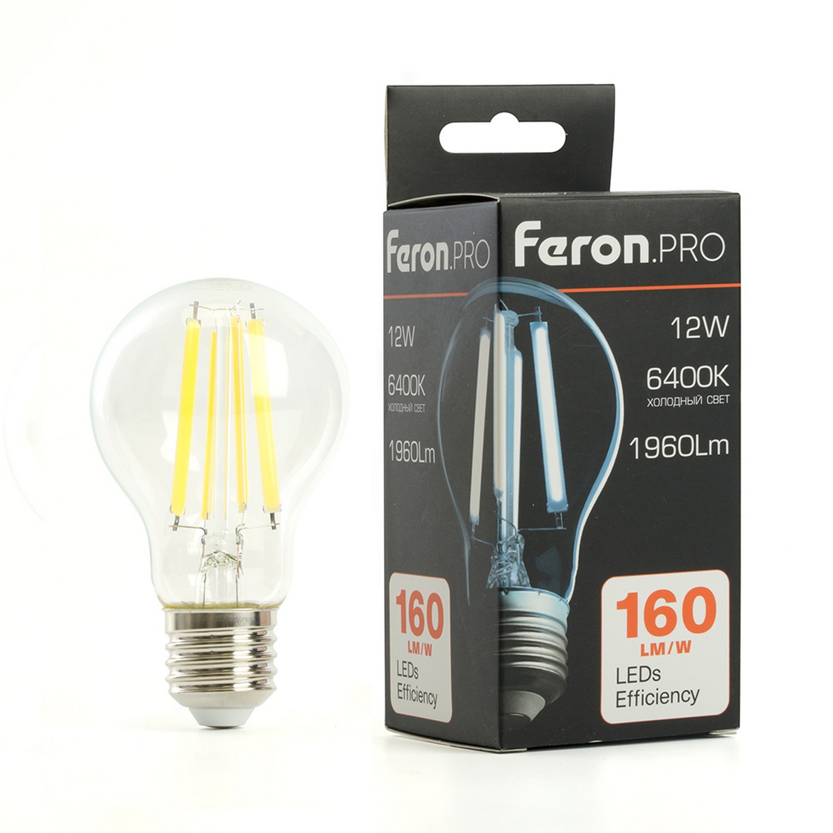 Лампа светодиодная Feron.PRO LB-1112 Шар E27 12W 175-265V 6400K 48897