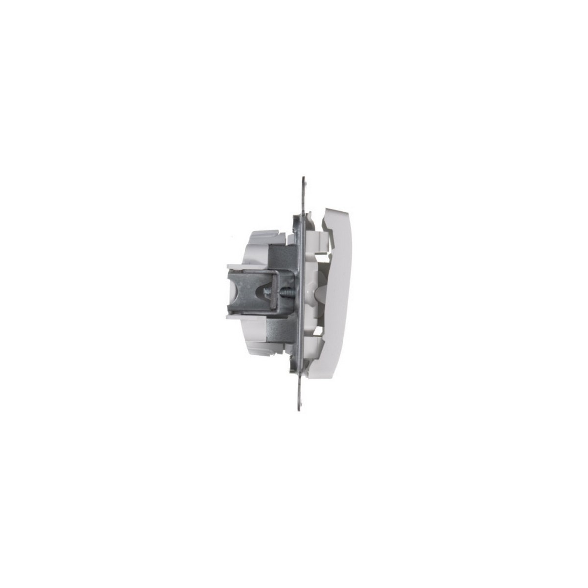 Переключатель Systeme Electric Glossa Белый 1-клавишный, сх.6 GSL000161