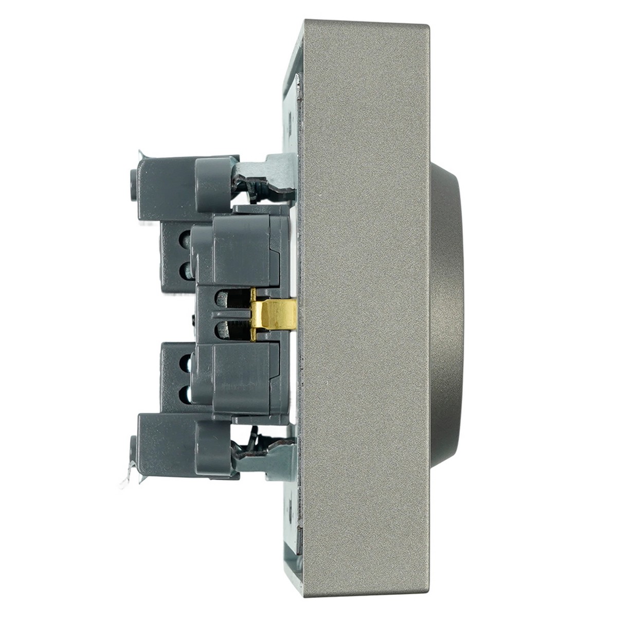 Розетка 2-ая с защитной шторкой с/з 16A STEKKER Эмили RST16-5114-09 антрацит soft touch 49934