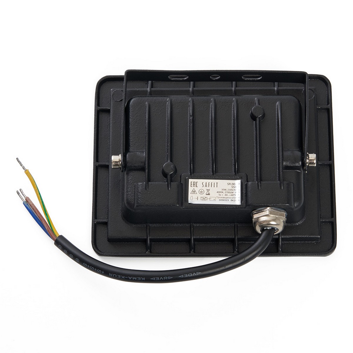 Светодиодный прожектор Saffit SFL90-30 30W Черный 4000K 55076