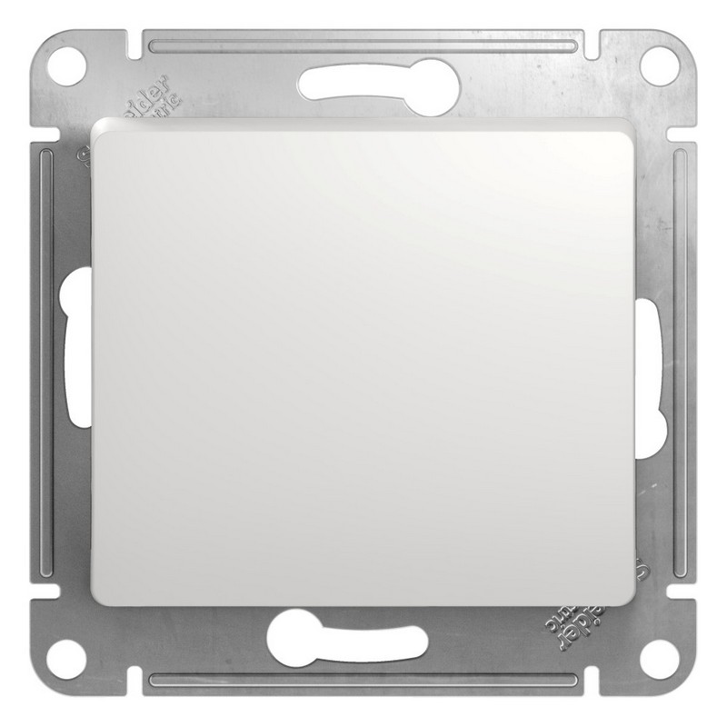 Переключатель Systeme Electric Glossa Белый 1-клавишный, сх.6 GSL000161