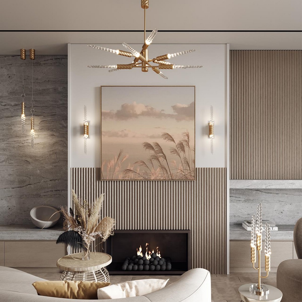 Настенный светильник ODEON LIGHT EXCLUSIVE 5449/4WL KOLOS LED