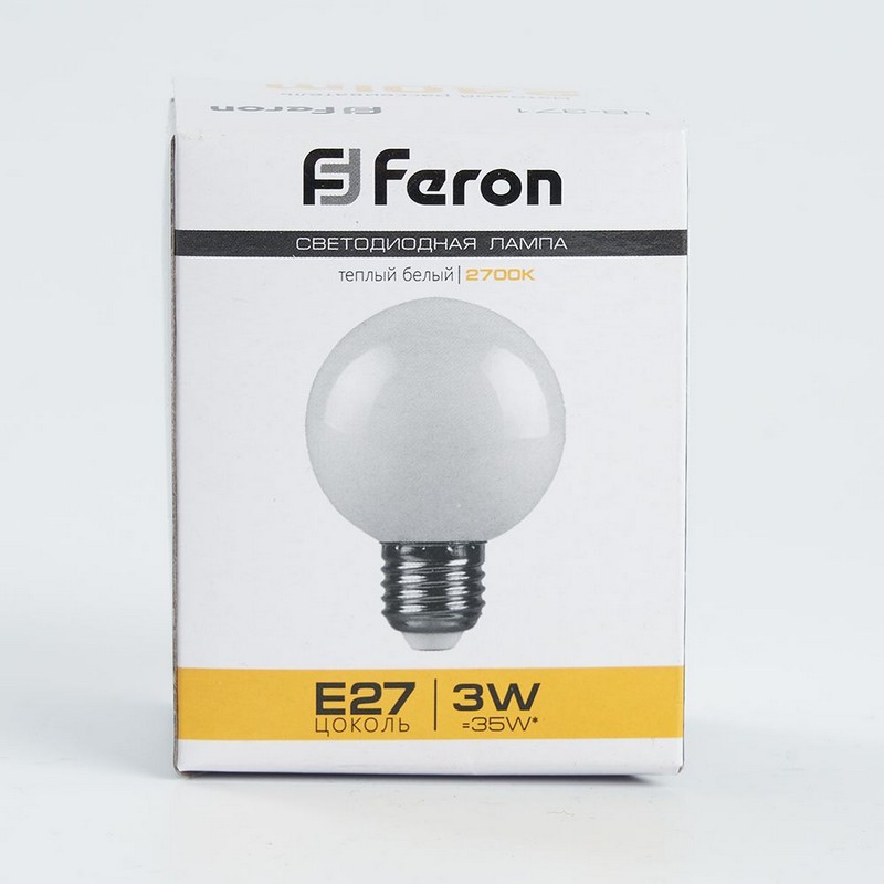 Лампа светодиодная Feron LB-371 E27 3W 2700K 25903
