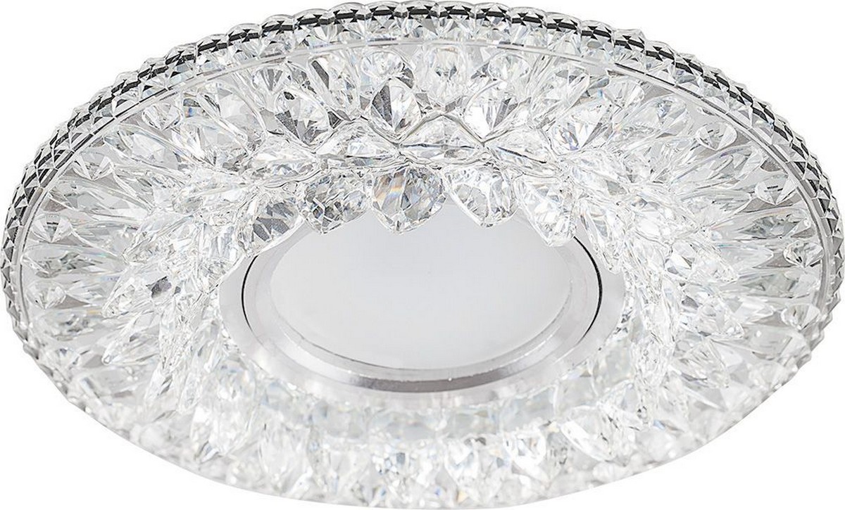 Светильник встраиваемый Feron CD942 с LED подсветкой MR16 прозрачный 32655