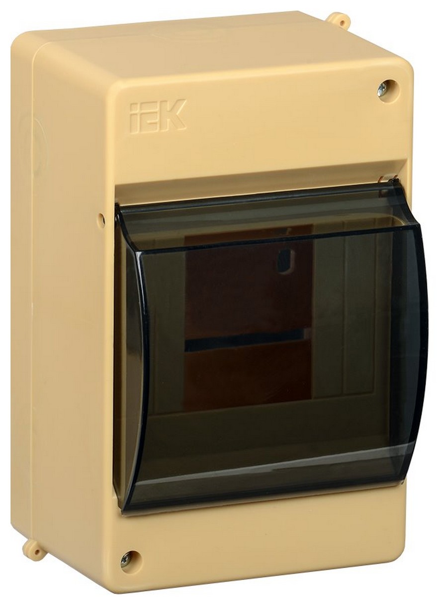 Корпус пластиковый IEK KREPTA 3 КМПн 2/4 IP30 выкл сосна откр.монтаж MKP42-N-04-30-12-S