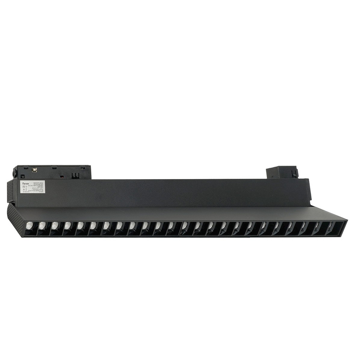 Светильник светодиодный Feron MGN301 трековый низковольтный 12W 2700К 30 гр черный LensFold 51015