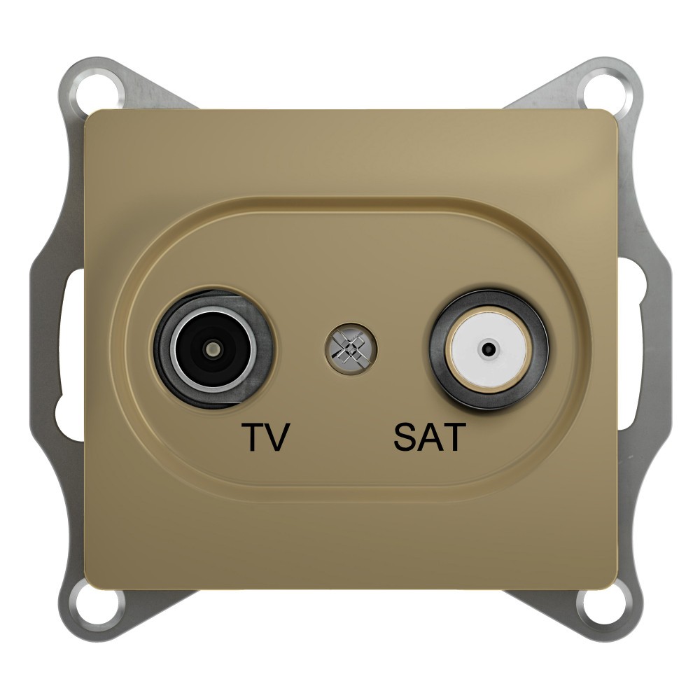 Glossa Титан Розетка Systeme Electric Glossa Титан TV-SAT одиночная 1DB GSL000497