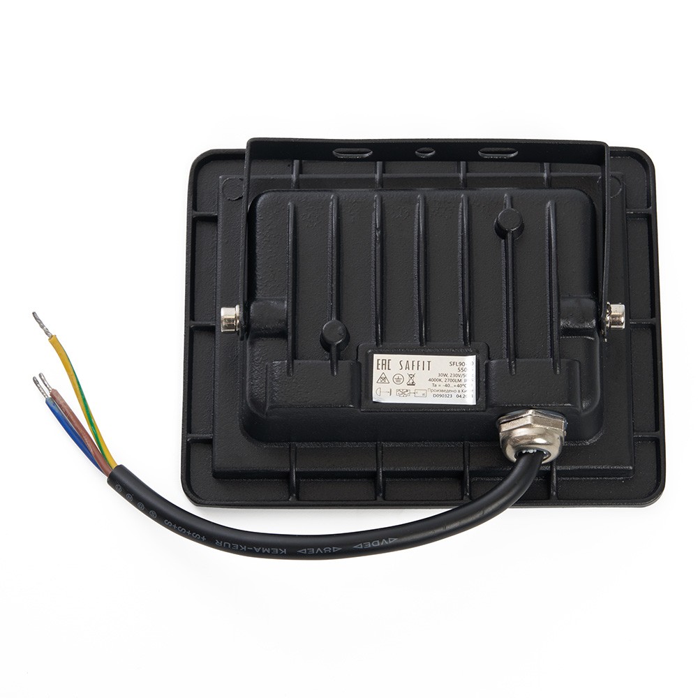 Светодиодный прожектор Saffit SFL90-30 30W Черный 4000K 55076