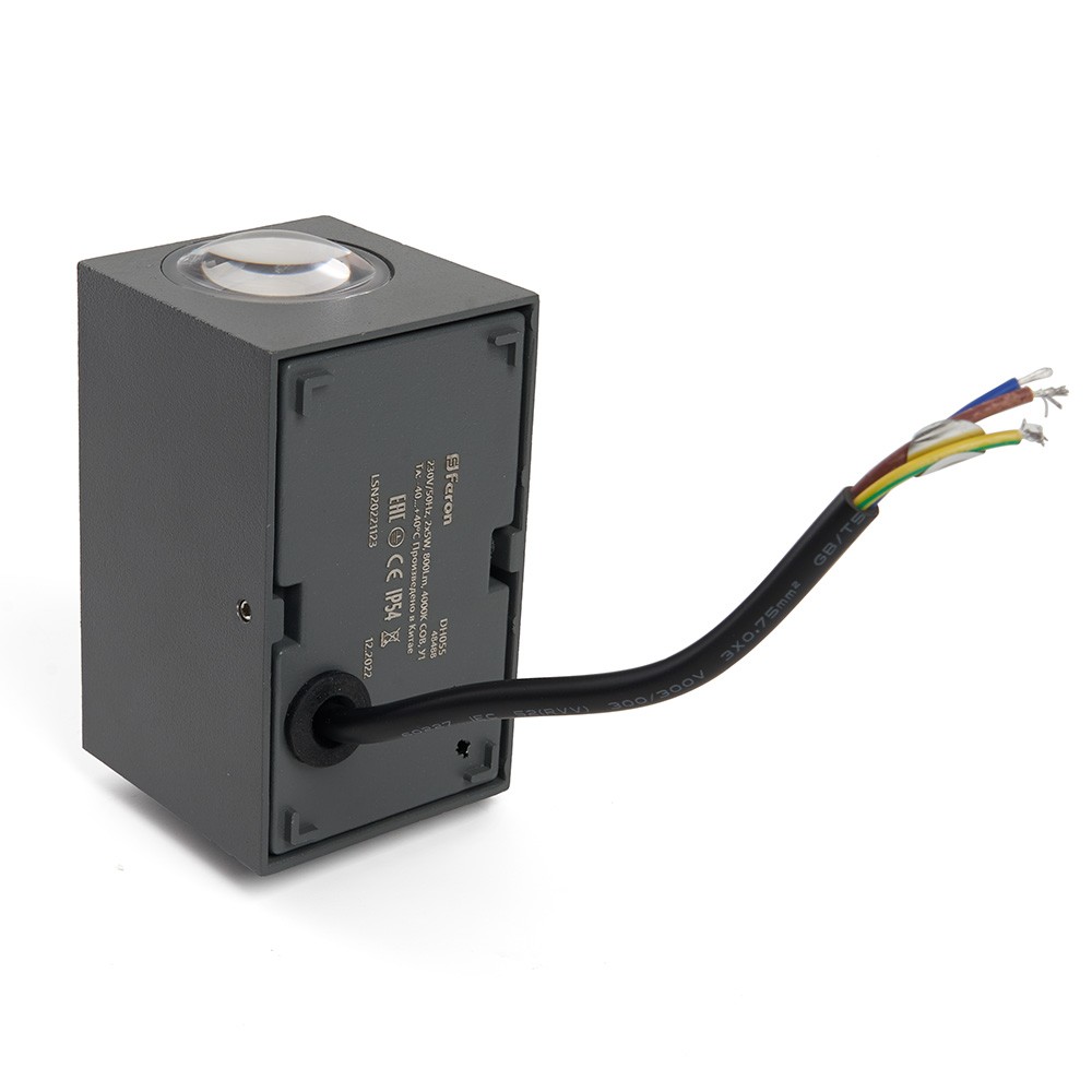 Светильник уличный светодиодный Feron DH055 2*5W 800Lm 3000K серый 48489