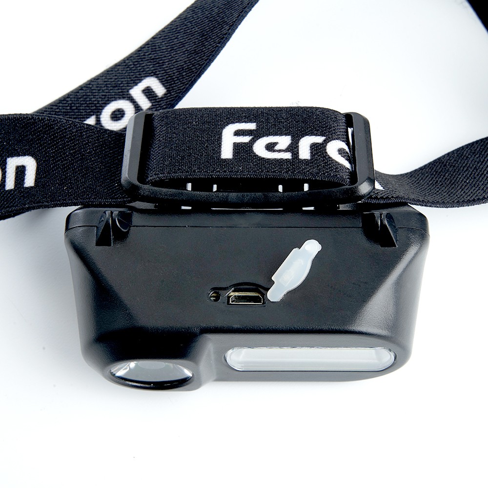 Фонарь налобный Feron TH2309 с аккумулятором USB 1*18650 3W+2W XPE+COB IP44 пластик 41713