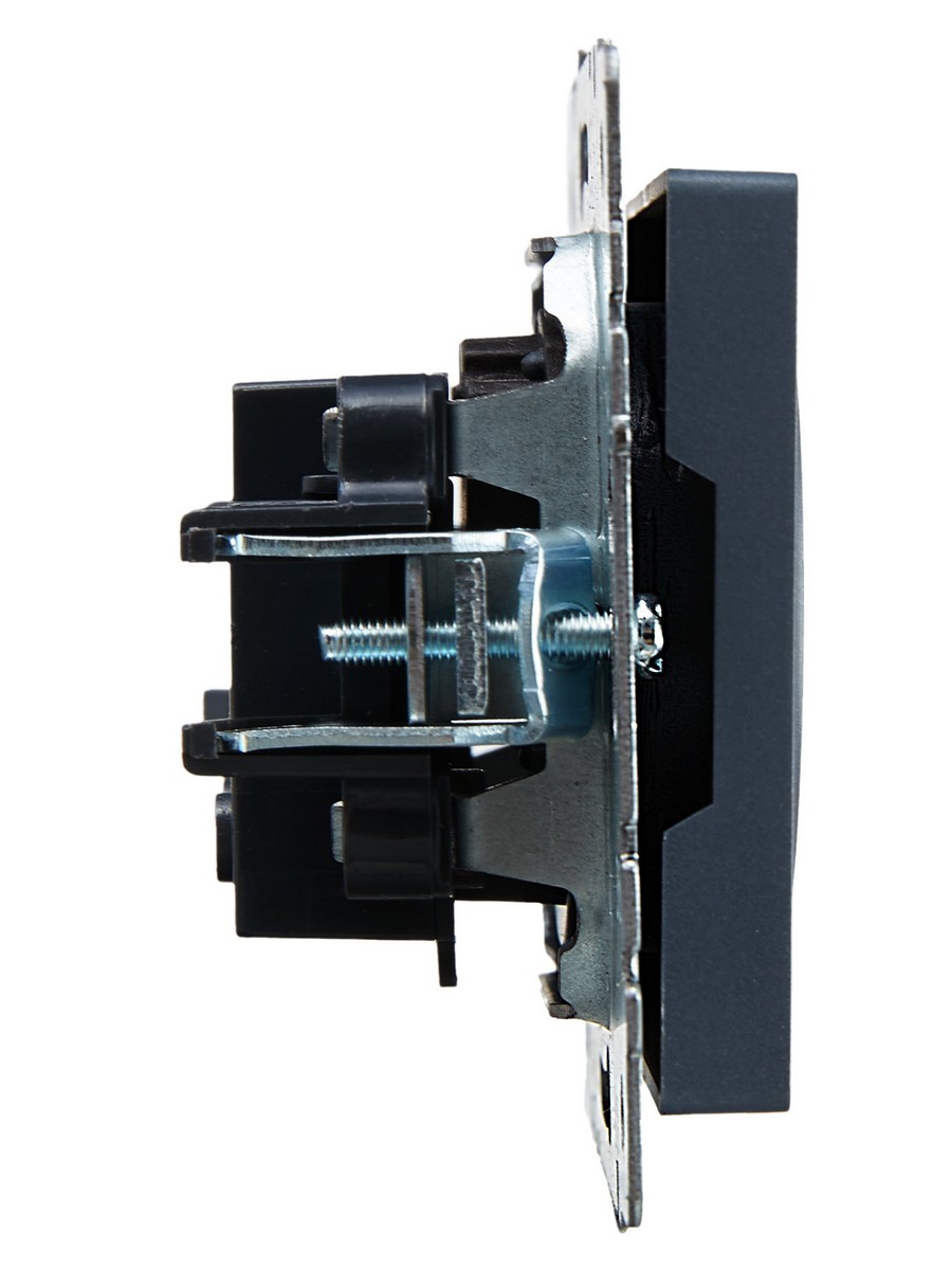 Розетка IEK BRITE BASE Маренго без з/к с з/ш 10А РСш10-2-БрМ BR-R13-10-K35