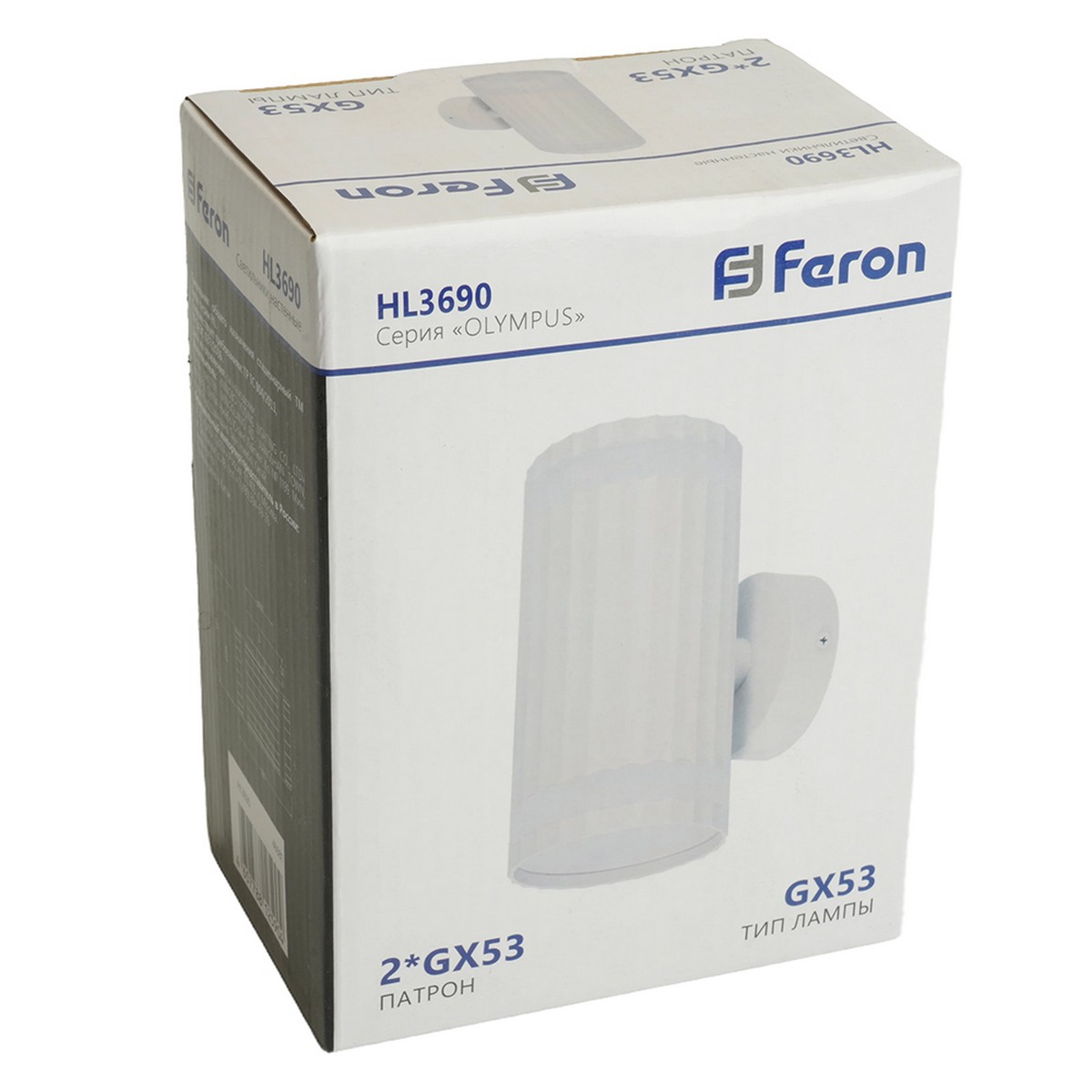 Светильник настенный Feron HL3690 OLYMPUS GX53 белый 48681