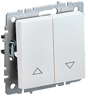 Выключатель IEK BRITE жалюзи 10А ВС10-1-5-БрЖ жемчуг BR-V15-0-10-K36