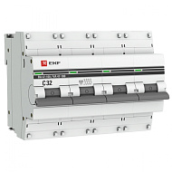 Автоматический выключатель EKF PROxima ВА 47-100 4P 32А (С) 10kA mcb47100-4-32C-pro