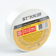 Изолента STEKKER INTP01319-10 0,13*19 10 м. белая 39907