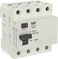 ВДТ УЗО IEK ARMAT R10N 4P 80А 100мА тип AC AR-R10N-4-080C100