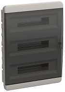 Корпус пластиковый IEK TEKFOR ЩРВ-П-54 IP41 черн. прозр. дверь TF5-KP12-V-54-41-K01-K03