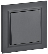 Выключатель IEK BRITE Графит 1-кл. 10А в сборе ВСР10-1-0-БрГ BR-V10-0-10-K53-F