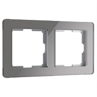 Рамка Werkel на 2 поста Acrylic графит W0022704