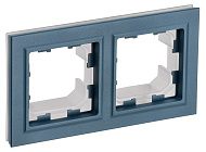 Рамка IEK BRITE 2-местная IP44 РУ-2-БрМ-44 маренго BR-M22-44-K35