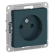 Розетка Systeme Electric AtlasDesign Изумруд б/з, 16А, ATN000841