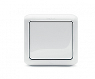 Переключатель Legrand Quteo 10A 1-клавишный проходной IP44 белый  782304