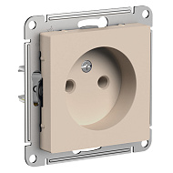 Розетка Systeme Electric AtlasDesign Песочный б/з без шторок 16А ATN001241